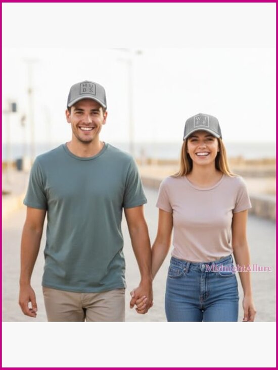 Baseball Cap Adjustable Snapback Relaxed Fit Wedding Couple Hat main image 5